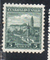 CZECH REPUBLIC CECA CZECHOSLOVAKIA CESKA CECOSLOVACCHIA 1936 CASTLE OF ZVIKOV 2k MNH - Neufs