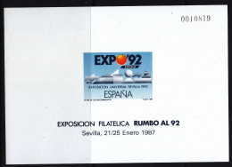 1987 PRUEBAS OFICIALES EDIFIL 11. NUEVO **/MNH. VALOR CATALOGO 120€. - Feuillets Souvenir