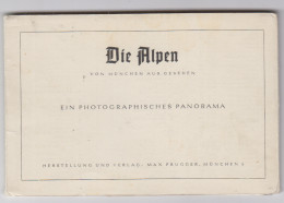 Bayern Um 1930 "Die Alpen Von München Aus Gesehen" Panorama -Fotographie Mit U.a. Zufspitze , Selten - Zugspitze
