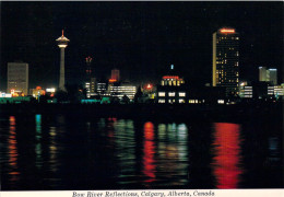 Calgary - Vue Nocturne Sur La Ville Illuminée - Calgary