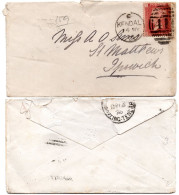 UK, GB, Great Britain, Letter From Kendal To Ipswich 1870 - Brieven En Documenten