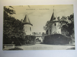 Carte Postale Mirambeau (17) Entrée Du Chateau ( Petit Format Noir Et Blanc Non Circulée ) - Mirambeau