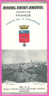 Dépliant 4 Volets De Bourg St Andéol Ardèche édité Par Le S.I. Historique , Cartes, Excursions , Années 50 - Toerisme
