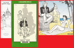 ROELS - 4 EX-LIBRIS "OKNAM" & "WOOLY WAN" - N° & Signé (ODZ) - Illustrators P - R