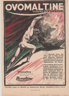 - PUBLICITE, 29cm X 26cm 1931, OVOMALTINE à  WANDER 94 CHAMPIGNY-sur-MARNE   Illustrateur MARCO DE GASTYNE - Cioccolato