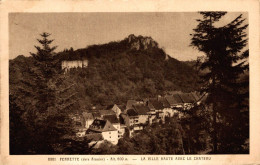 68 FERRETTE LA VILLE HAUTE AVEC LE CHATEAU - Ferrette