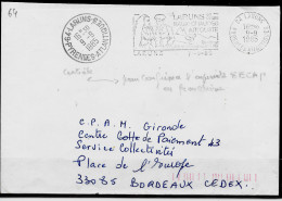 Curiosité Contrôle Avec Cachet Manuel De La Date Confirme La Date Du T.à D. 64-Laruns 9-9 I985 - Lettres & Documents