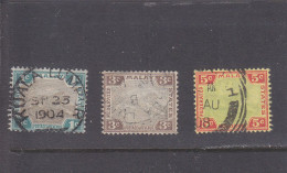FEDERATED MALAY STATES - O / FINE CANCELLED - 1901 - TIGER - TIGRE - Yv. 15, 16, 18 - Federated Malay States