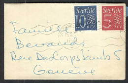 SUEDE 1961: LSC De STOCKHOLM Pour GENèVE (GE, Suisse) - Covers & Documents