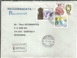 VATICAN 1986: LSC Rec. Pour Genève (Suisse) - Lettres & Documents