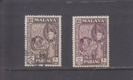 PAHANG - FEDERATED MALAY STATES -  O / FINE CANCELLED - 1957/1961 - TIGER - Yv. 67, 67a    Mi. 70 A/b - Pahang