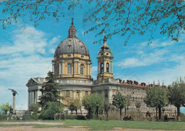 CARTOLINA  TORINO,PIEMONTE-BASILICA DI SUPERGA M.670 (JUVARRA 1731)-STORIA,CULTURA,RELIGIONE,BELLA ITALIA,VIAGGIATA 1968 - Churches