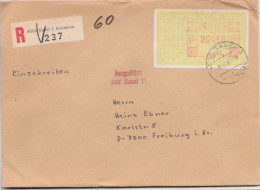 Schweiz Einschreiben Brief 4002 Basel 2 Annahme Mit Freistempel 41268 Porto 450 P 1989 - Postage Meters