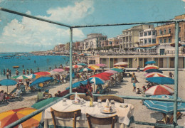 CARTOLINA  ANZIO,ROMA,LAZIO-RIVIERA DI PONENTE-SPIAGGIA,MARE,SOLE,VACANZA,LUNGOMARE,BARCHE,BELLA ITALIA,VIAGGIATA 1962 - Panoramische Zichten, Meerdere Zichten