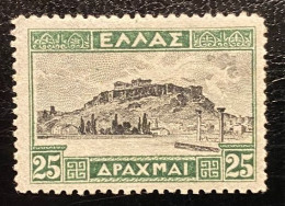 GREECE 1927 LANDCAPES 25 DR MH (HINGED) - Ungebraucht