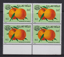 Morocco, Scott J21, MNH Block Of Four - Segnatasse