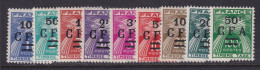 Reunion, Scott J36-J44 (Yvert TT36-TT44), Mostly MLH - Timbres-taxe