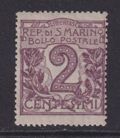 San Marino, Scott 40, MLH - Unused Stamps