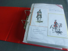 BELG.ALBUM MET 125 BELG.MILITAIRE KAARTEN EN DE BESCHRIJVING (ONLY FOR BELGIAN BUYERS!!) - Uniform