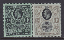 Sierra Leone, Scott 115 (SG 124-124a), MHR - Sierra Leone (...-1960)