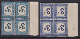 South Africa, Scott J26-J27 (SG D28-D28a), MHR (J26 1 Stamp Toned Spot) - Postage Due