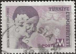 TURKEY 1998 Death Anniversaries - (M) - Bedia Muvahhit (actress, Fifth Anniversary). FU - Used Stamps