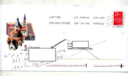 Pap Lamouche Flamme Chiffree Illustré La Charité  Sur Loire Cachet - Prêts-à-poster:Overprinting/Lamouche