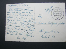 DANZIG I  , 1940 , Seltener Danzigstempel Auf Feldpostkarte - Feldpost World War II