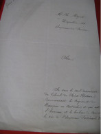 CH. DE SAINT-HILAIRE Autographe Signé 1867 AUTRICHE EMPEREUR à NAPOLEON III - Historische Personen