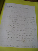 LAFOND DE SAINT-MUR Autographe Signé 1865 DEPUTE CORREZE Au DUC DE BASSANO - Personaggi Storici