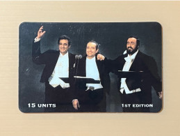 Mint USA UNITED STATES America Prepaid Telecard Phonecard, The 3 Tenors In Concert, Set Of 1 Mint Card - Collezioni