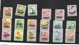 CONGO,Belghisch,Belge-Série N° 382/99, Neufs-3 Avec Nouvelles Valeur En Surcharge(le15c.+60 - Unused Stamps