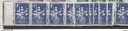 -1957 - Propagande En Faveur De L'EXPO Univ.1958-N° 1008/10 =13,50€. Ici = 10 Séries!Tous Neufs Sans Charnière - 1951-1975 Heraldieke Leeuw