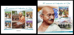 Niger  2022 75th Anniversary Of Independence Of India. Mahatma Gandhi. (415ab4) OFFICIAL ISSUE - Mahatma Gandhi