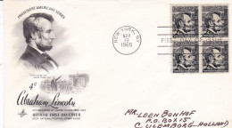USA ABRAHAM LINCOLN Sc 1282 FDC 1965 - 1961-1970