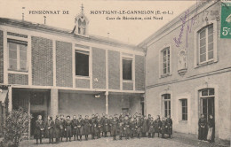 Pensionnat De Montigny Le Gannelon Cour De Récréation Côté Nord Timbre 5c Semeuse 1911 - Montigny-le-Gannelon