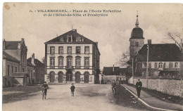 Villersexel : Place De L'école Enfantine, De L'Hôtel De Ville Et Du Presbytère (Edit. Sisler, N°8 - C. Lardier, Besançon - Villersexel