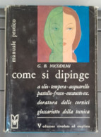 Come Si Dipinge Manuale Pratico G.B NICODEMI 1971 - Arte, Antiquariato
