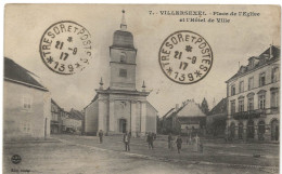 Villersexel : Place De L'église Et De L'Hôtel De Ville (Editeur Sisler, N°7) - Villersexel