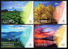 Taiwan - 2023 - Tourist Attractions In Taiwan - TAIPEI 2023 – 39th Asian International Stamp Exhibition - Mint Stamp Set - Unused Stamps