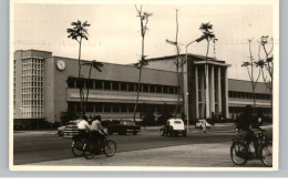 CONGO - KINSHASA, Main Post Office / Hauptpost Von Leopoldville, Oldtimer, Photo-AK - Kinshasa - Leopoldville (Leopoldstadt)