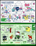 Taiwan - 2023 - Bringing Happiness - SanRio Characters - TAIPEI 2023 Stamp Exhibition - Set Of 2 Mint Stamp Sheetlets - Unused Stamps