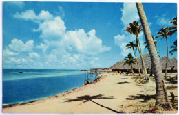 Carte Postale : Polynésie Française : Atoll De HAO Base Avancée Plage Du C. E. A. - Polynésie Française