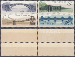 CHINA 1962, ANCIENT CHINESE BRIDGES, COMPLETE MNH SERIES With GOOD QUALITY, *** - Nuevos