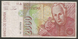 Billet De 1992 ( Espagne Banknote 2000 Pesetas ) - [ 4] 1975-… : Juan Carlos I