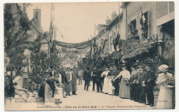 CPA - COUR-CHEVERNY (Loir Et Cher) - Fête Du 23 Août 1908 - Maisons Décorées Rue Nationale - Cheverny