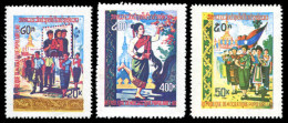 LAOS 1978 - YT 328-330 ; Mi# 466-470 MNH National Day - Laos