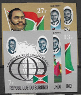 Burundi Imperf Set  Mnh ** 1972 6 Euros - Nuovi