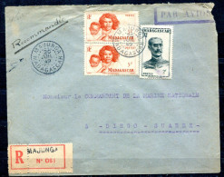 Madagascar    Recommandé De Majunga Du 20 Juillet1949, Arrivée  Le 22 Juillet 1949 à Diego Suarez - Otros & Sin Clasificación