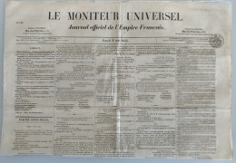 1853 SITUATION DES BANQUES DE LA MARTINIQUE ET GUADELOUPE - DUCHÉ DE NASSAU - JOURNAL OFFICIEL DE L'EMPIRE FRANCAIS - 1850 - 1899